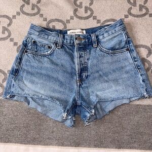 Denim Forum The Ex Boyfriend Short, Light Blue Jean Shorts, 23